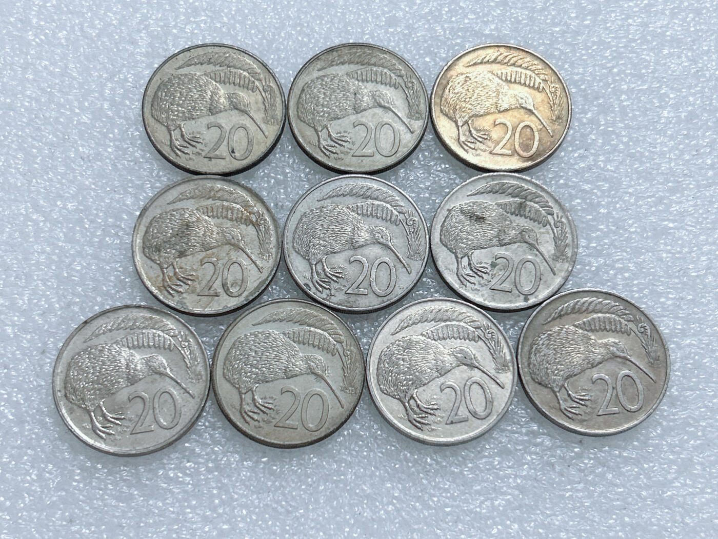 第一海外回流一元起拍收藏 散集专场  第285期 新西兰20分硬币 10枚