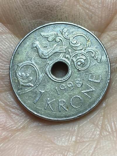 2026年第二场(总第一百七十一场）外国好品散币场(免佣金) - 挪威🇳🇴1998年1克朗(哈拉尔五世时期)