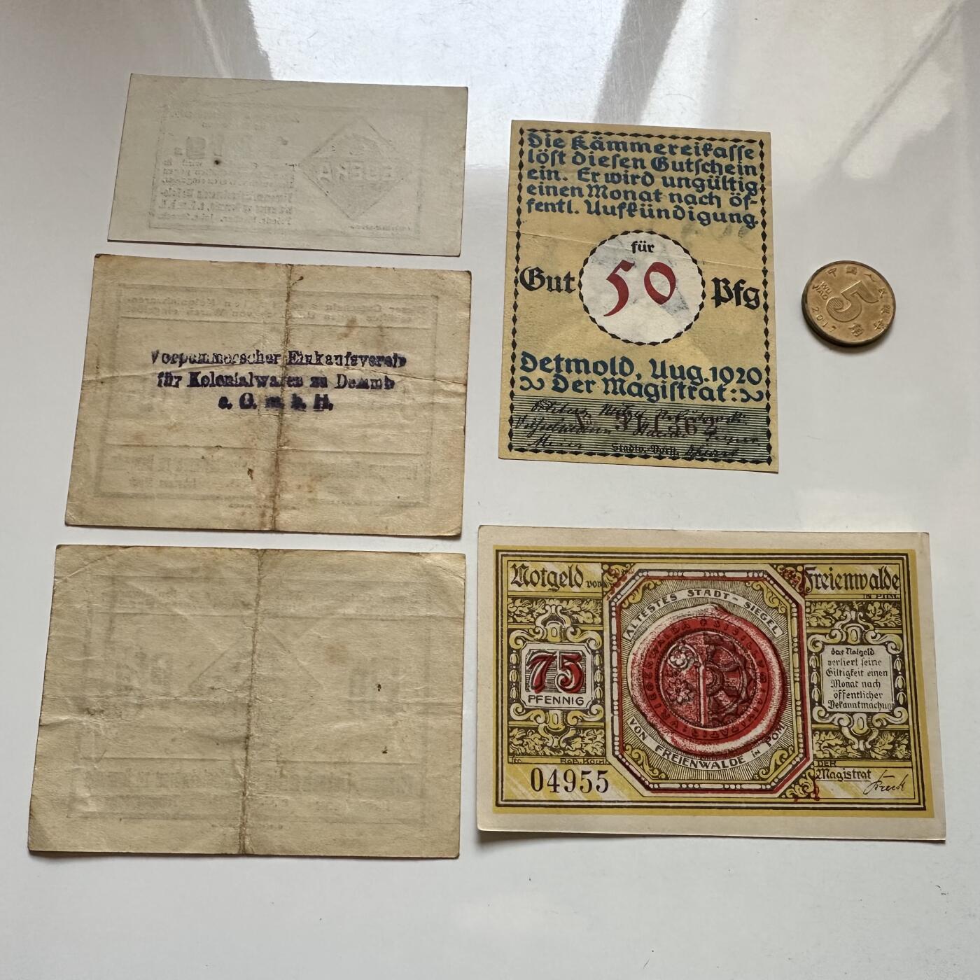 🌹外币初藏🌹🐯2026年第1场  每周二四六晚8️⃣点 接代拍 德国一战时期紧急币—7