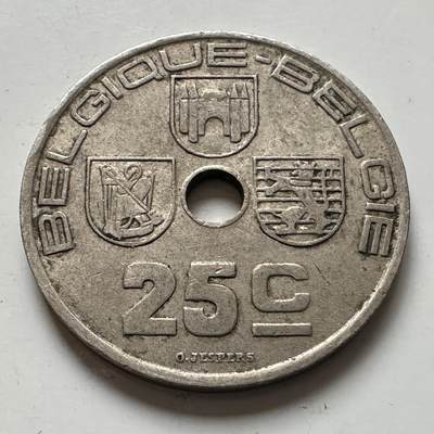 🌹外币初藏🌹🐯2026年第1场  每周二四六晚8️⃣点 接代拍 - 比利时1938年25分