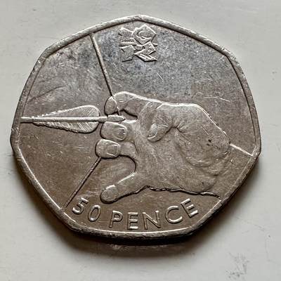 🌹外币初藏🌹🐯2026年第1场  每周二四六晚8️⃣点 接代拍 - 英国2011年50便士纪念币