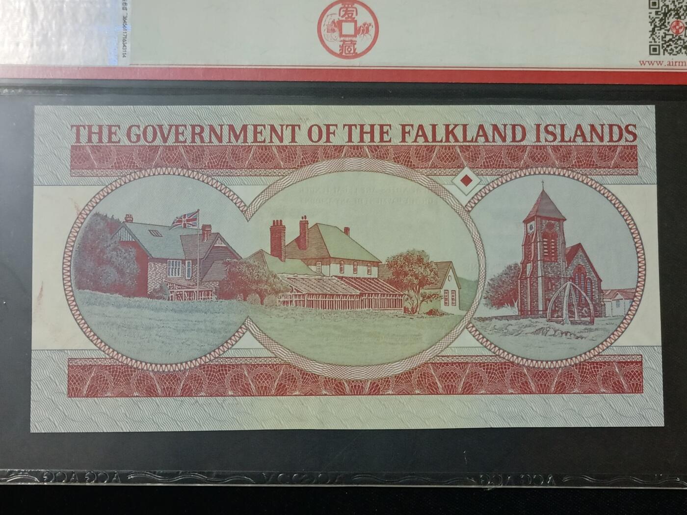 【游宝包邮场】蛇年第104期  福克兰群岛-5镑【2005年 全新UNC】