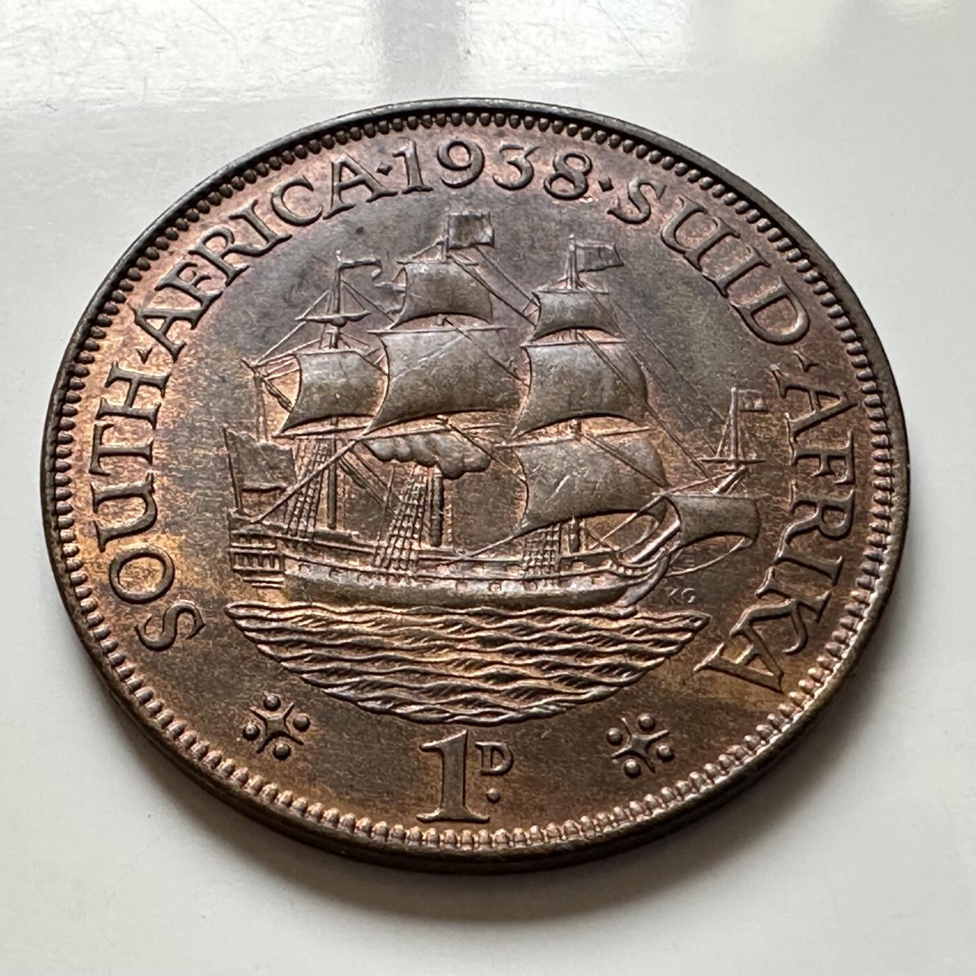 🌹外币初藏🌹🐯2026年第1场  每周二四六晚8️⃣点 接代拍 英属南非1938年一便士