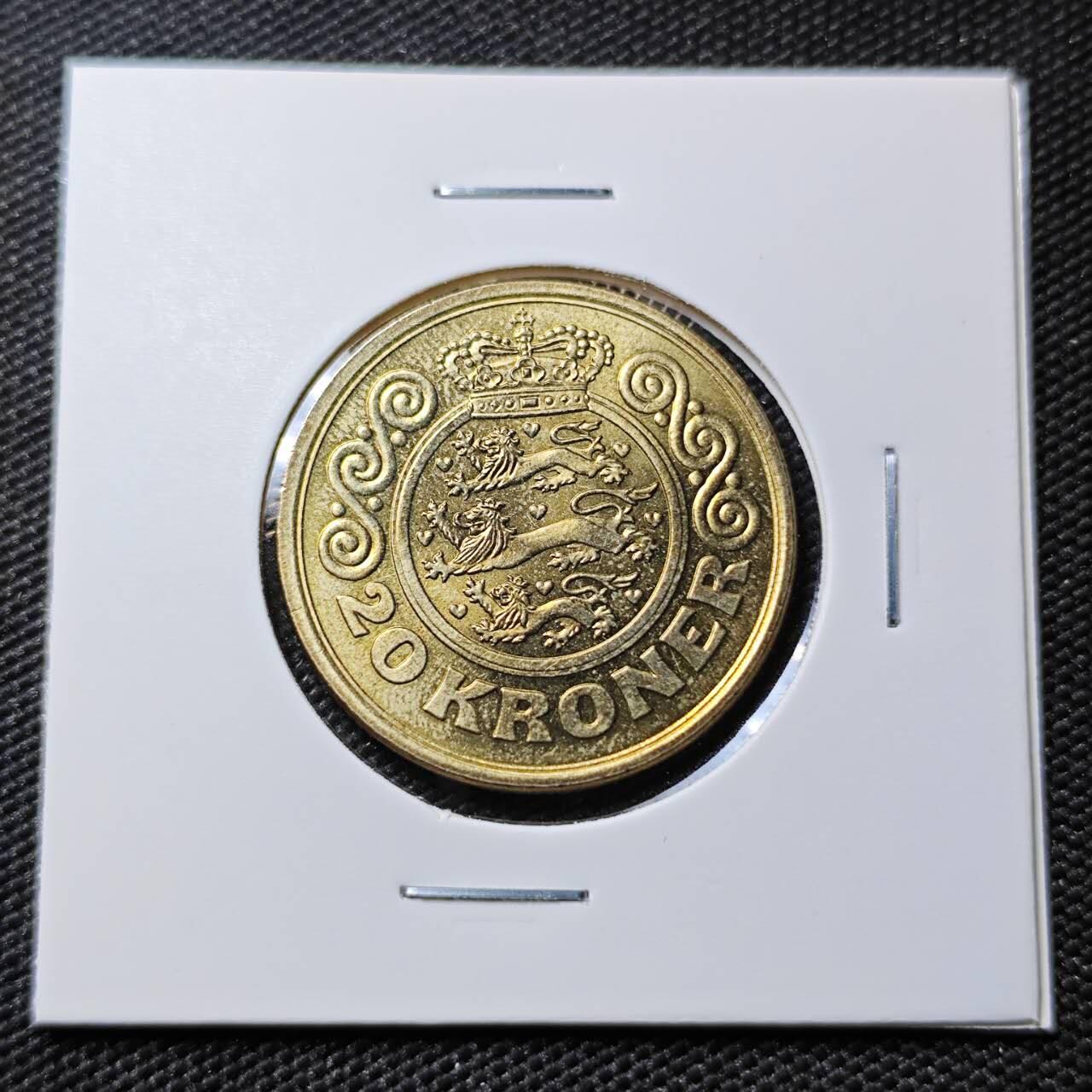 KK钱币收藏小铺 《套币 好品/批量散币专场》  2月预留时间 周末发货  1990丹麦20克朗 好品