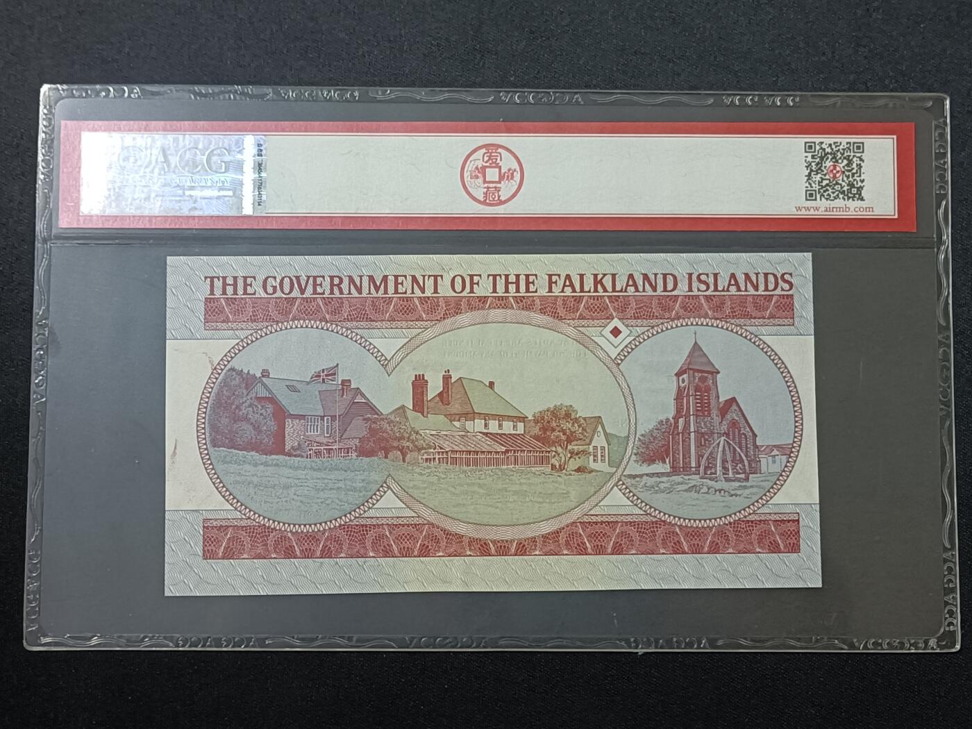 【游宝包邮场】蛇年第104期  福克兰群岛-5镑【2005年 全新UNC】