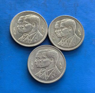 外国优质老铜币高银银币，周六九点倒数截拍，满百包邮，持续收拍 - 泰国纪念币3个