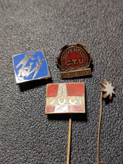 靖甫拍卖新拍第一场 - 铜珐琅徽章一组