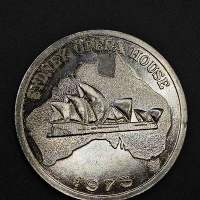 【淘币小摊】实时拍第八百三十八拍   散币银币场   满百包邮可预留二周 每周一统一发货   - 悉尼歌剧院纪念章38mm