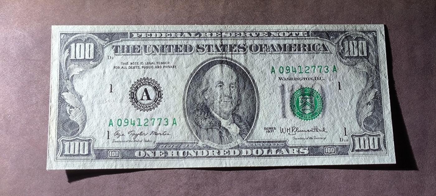 【日月同辉 第1场】元旦首场 无买家佣金 世界钱币 银币 1977年100美元