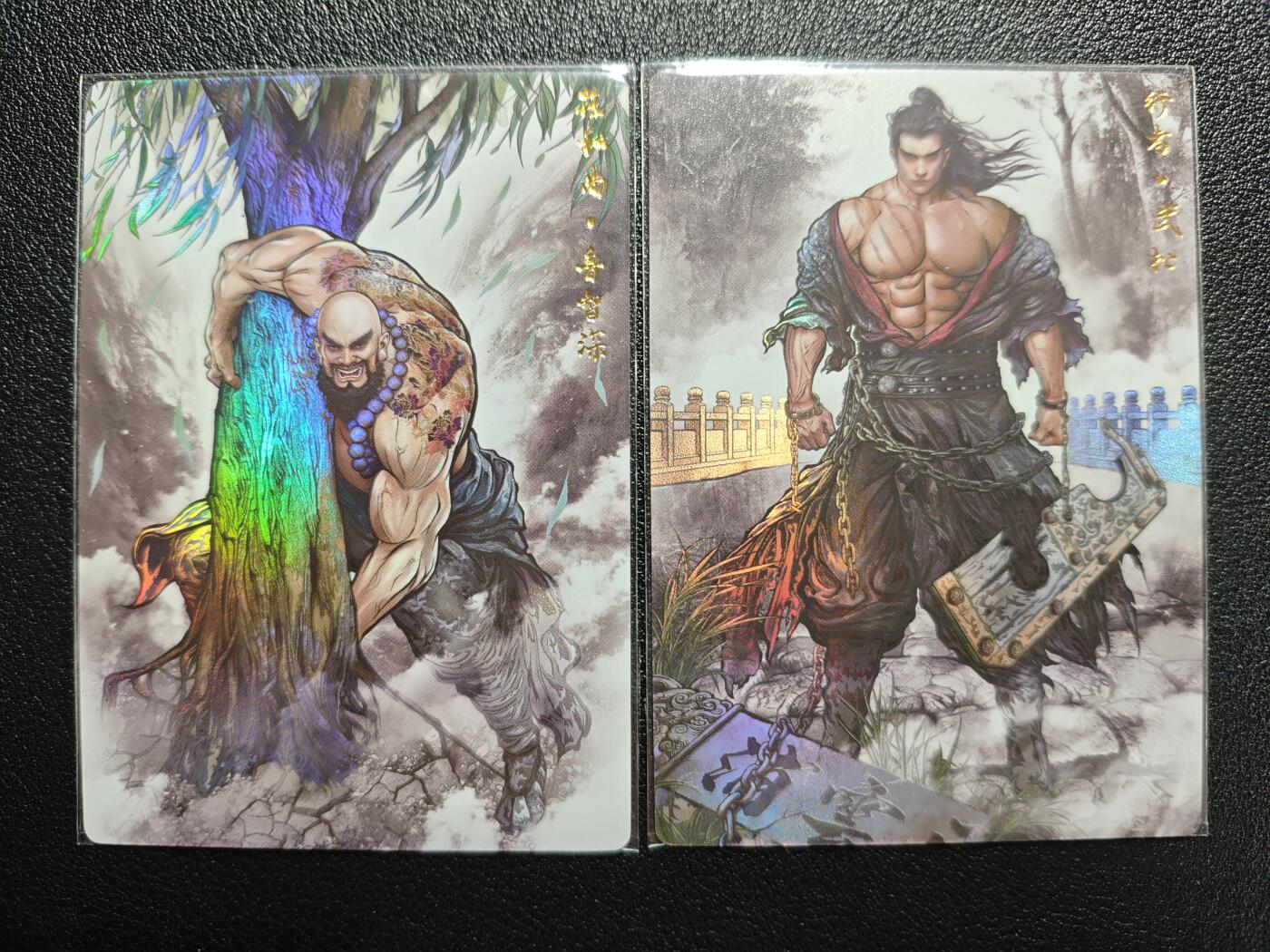 天玑星卡拍第157期《1.5周一截拍》持续收拍收评中 满赠卡需备注 卡德曼 张建东水浒 盲盒彩闪 鲁智深 武松 一对