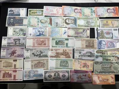 《外钞收藏家》第五百九十八期（2026年新年第一场）（本平台长期征集拍品、欢迎藏友们联系合作） - 马达加斯加、斯里兰卡、柬埔寨、老挝等几十张一起 全新 个别不绝 有小瑕疵