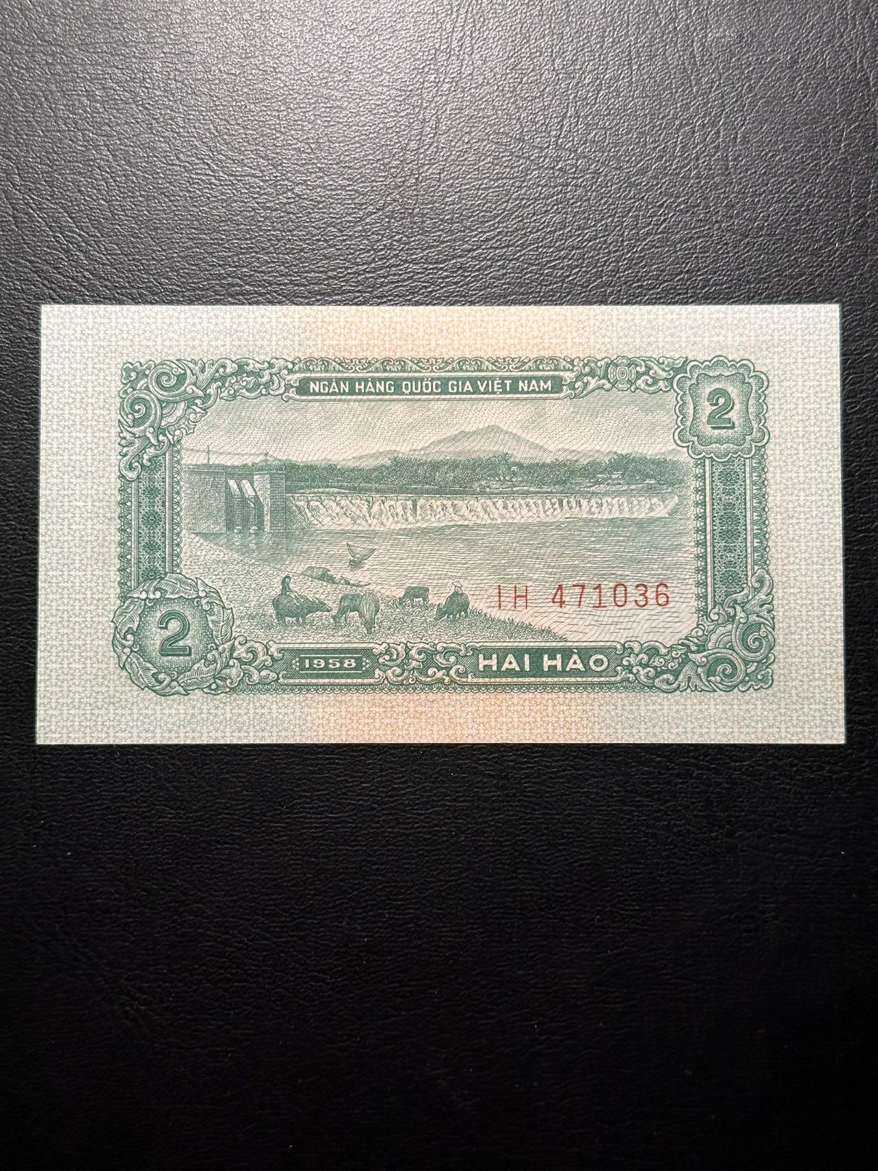 九十九场（喜迎元旦） 中国代印，北越1958年2毫，品相unc！