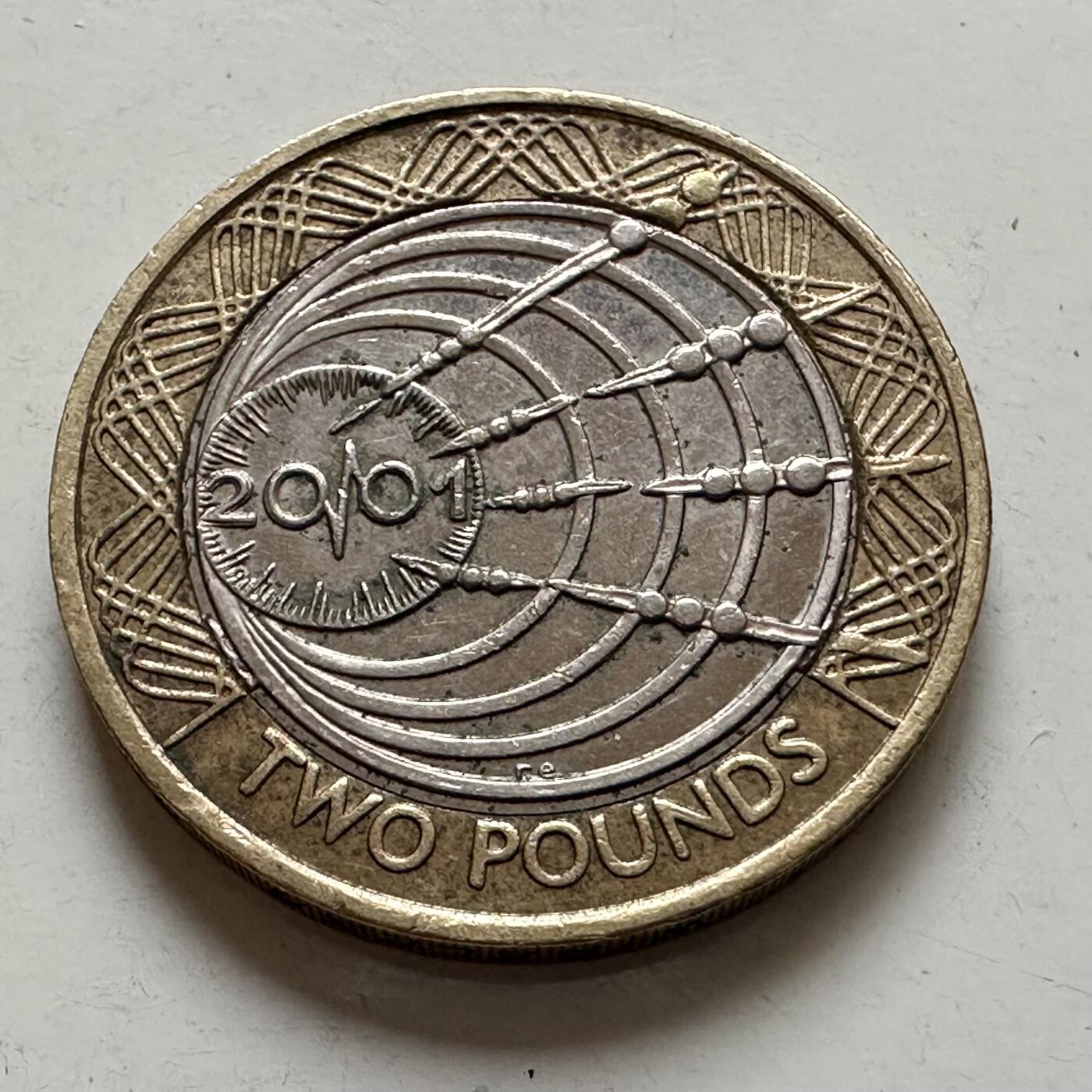 🌹外币初藏🌹🐯2026年第1场  每周二四六晚8️⃣点 接代拍 英国2001年2英镑纪念币