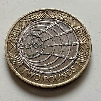 🌹外币初藏🌹🐯2026年第1场  每周二四六晚8️⃣点 接代拍 - 英国2001年2英镑纪念币