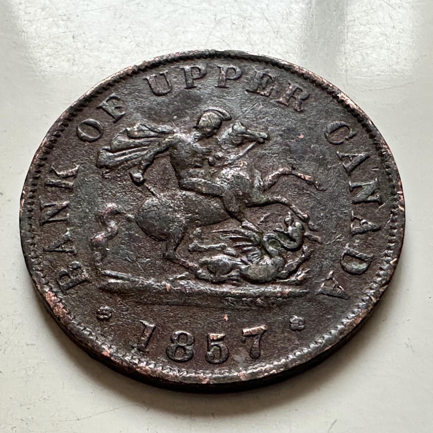 🌹外币初藏🌹🐯2026年第1场  每周二四六晚8️⃣点 接代拍 上加拿大1857年马剑半便士