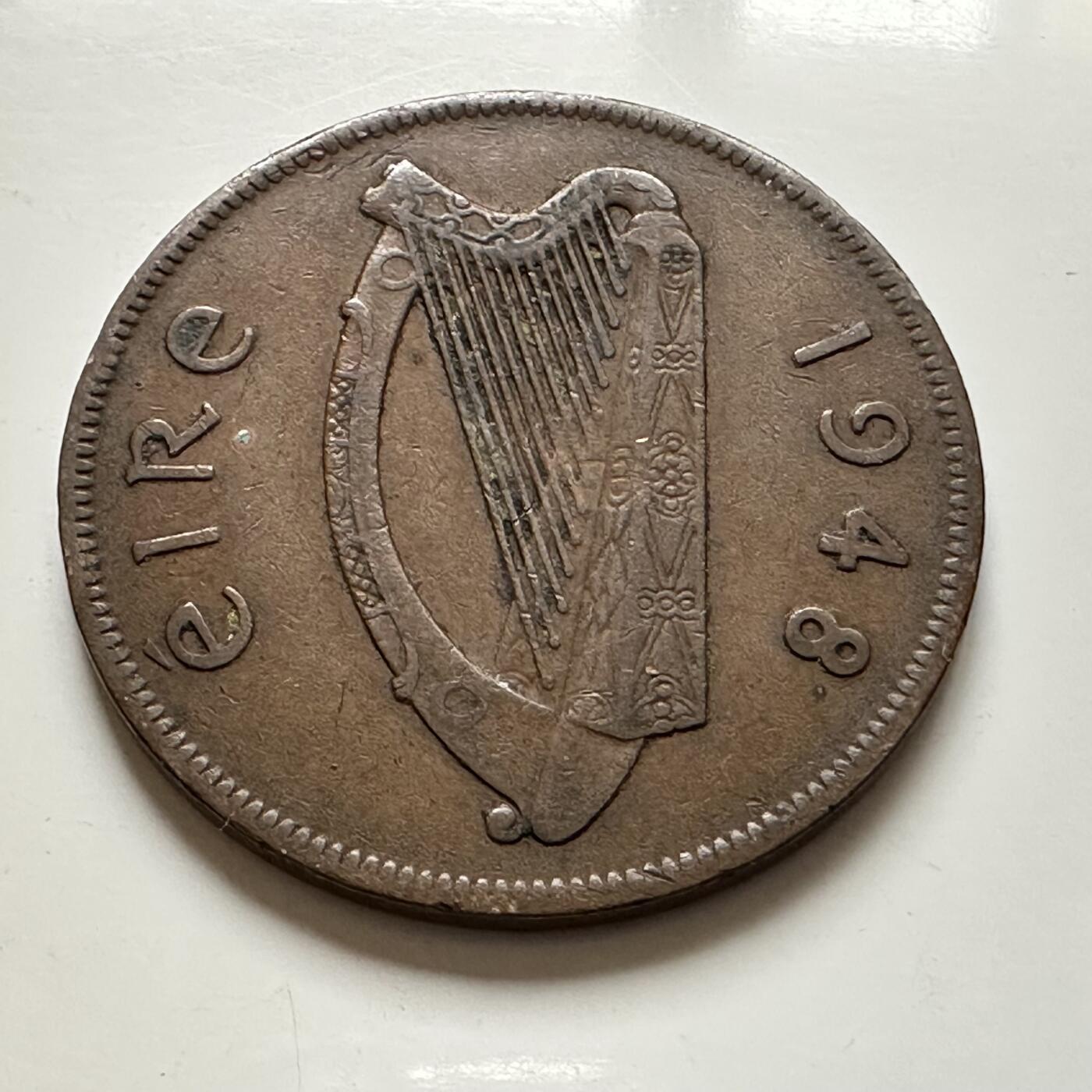 🌹外币初藏🌹🐯2026年第1场  每周二四六晚8️⃣点 接代拍 爱尔兰1948年一便士