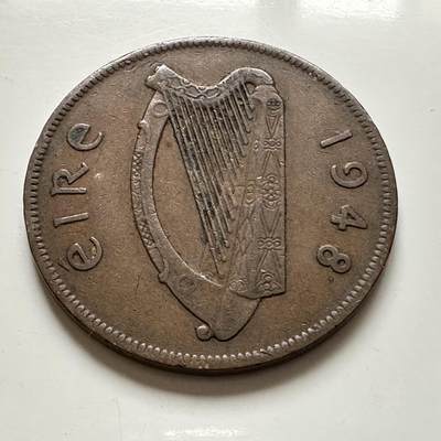 🌹外币初藏🌹🐯2026年第1场  每周二四六晚8️⃣点 接代拍 爱尔兰1948年一便士