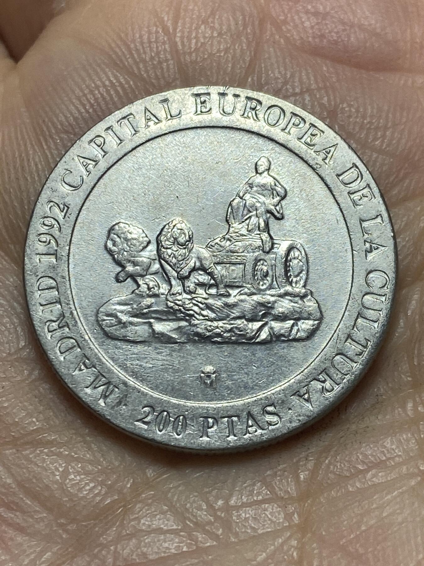 2026年第二场(总第一百七十一场）外国好品散币场(免佣金) 西班牙🇪🇸1991单年份200比塞塔(欧洲文化之都–马德里纪念币)