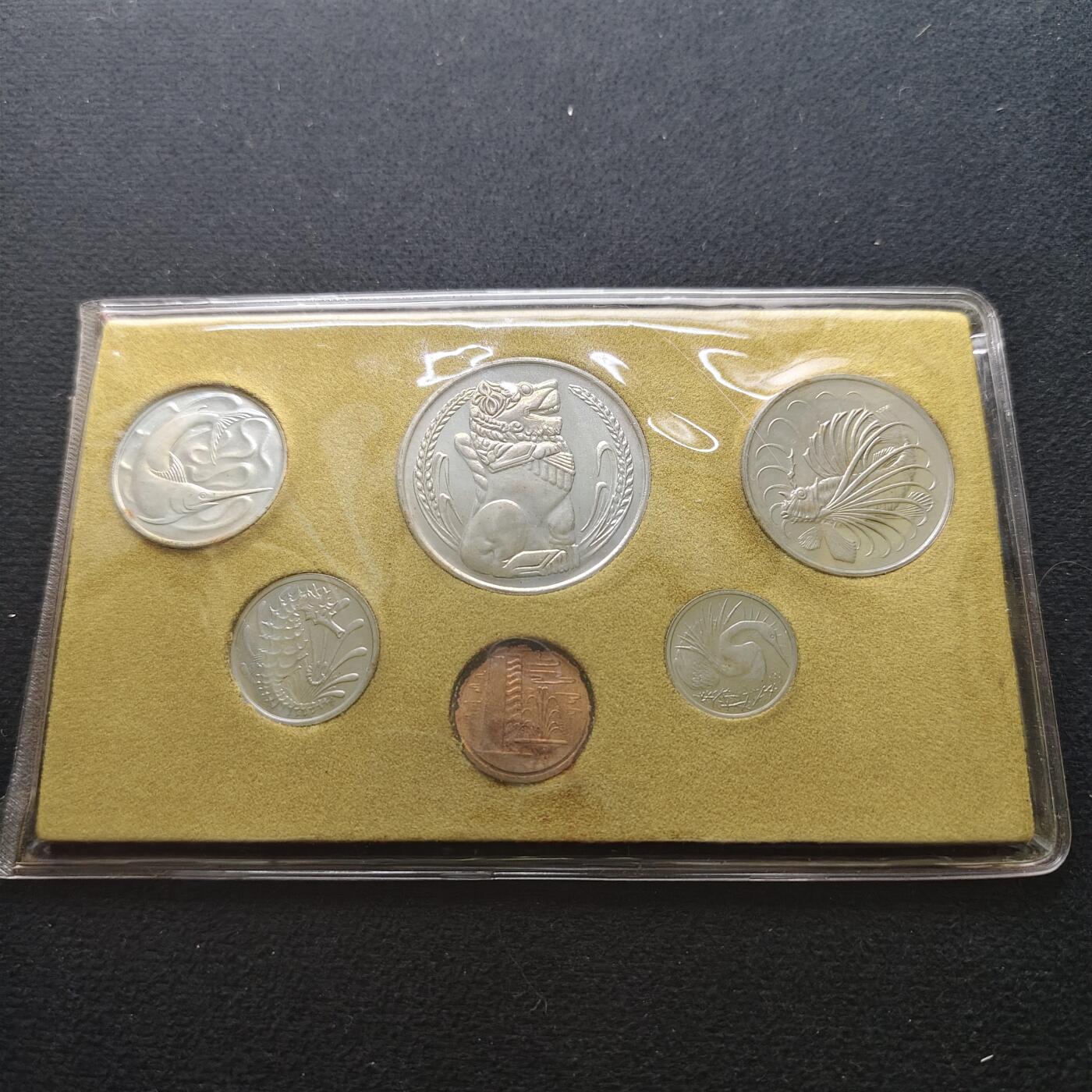 【全场包邮】纯粹捡漏拍490场（免费代拍第27场） 新加坡1981年首版动物版卡装6枚套币