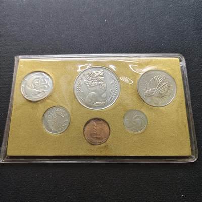 【全场包邮】纯粹捡漏拍490场（免费代拍第27场） - 新加坡1981年首版动物版卡装6枚套币