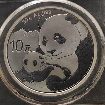 【全场包邮】纯粹捡漏拍491场（免费代拍第28场） - 中国2019年10元熊猫（30克）纪念999纯银币