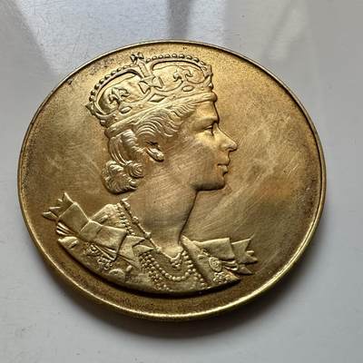 🌹外币初藏🌹🐯2026年第1场  每周二四六晚8️⃣点 接代拍 - 英国1953年伊丽莎白二世登基纪念章 33.5毫米