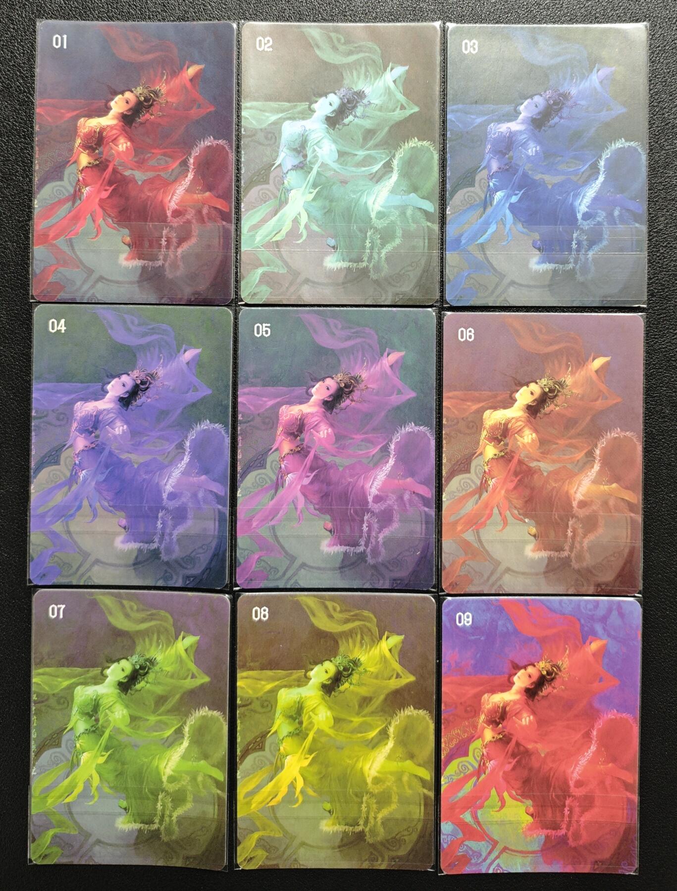 天玑星卡拍第157期《1.5周一截拍》持续收拍收评中 满赠卡需备注 司马大圣卡通 9色全息 貂蝉 9张