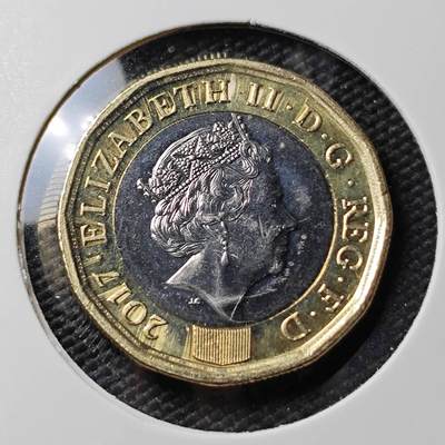 KK钱币收藏小铺 《套币 好品/批量散币专场》  2月预留时间 周末发货 -  2017英国1镑 好品