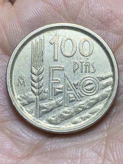 2026年第二场(总第一百七十一场）外国好品散币场(免佣金) - 西班牙🇪🇸1995单年份100比塞塔(FAO纪念币)
