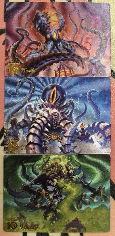 丫丫卡拍--跨年特档*满赠妲己特卡，本场包含之前流拍品（12月31日22点截拍） - 炉石传说 粗闪三张 背面微瑕介意勿拍