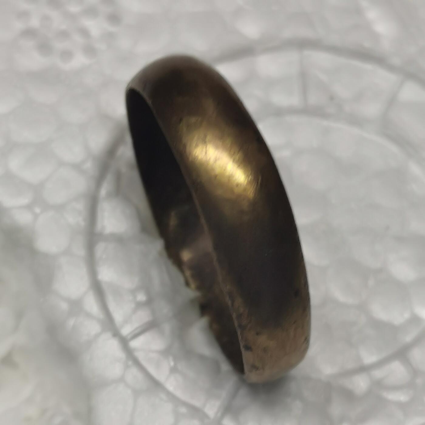 杂件专场92期 清末民国老戒指看不清楚是什么金带款