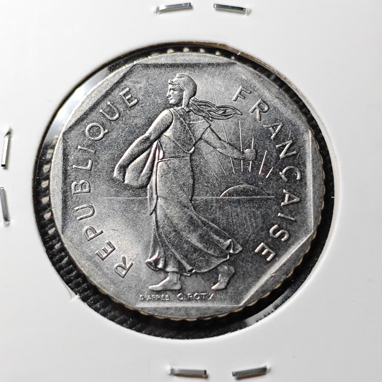 KK钱币收藏小铺 《套币 好品/批量散币专场》  2月预留时间 周末发货  1980法国2法郎 好品