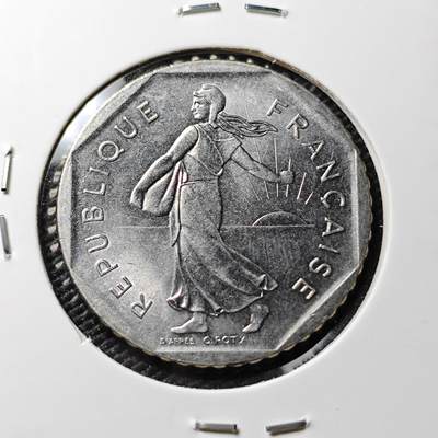 KK钱币收藏小铺 《套币 好品/批量散币专场》  2月预留时间 周末发货 -  1980法国2法郎 好品