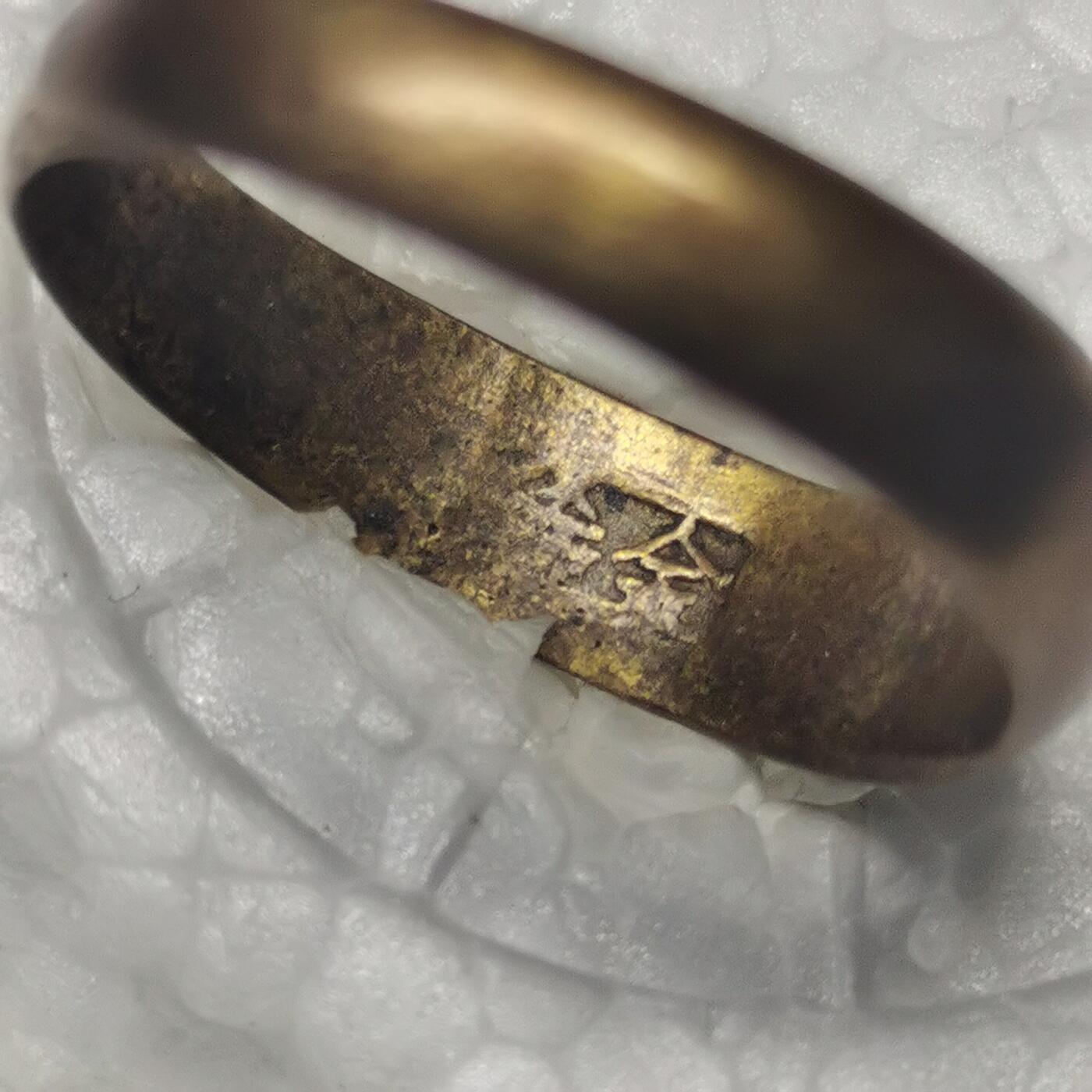 杂件专场92期 清末民国老戒指看不清楚是什么金带款