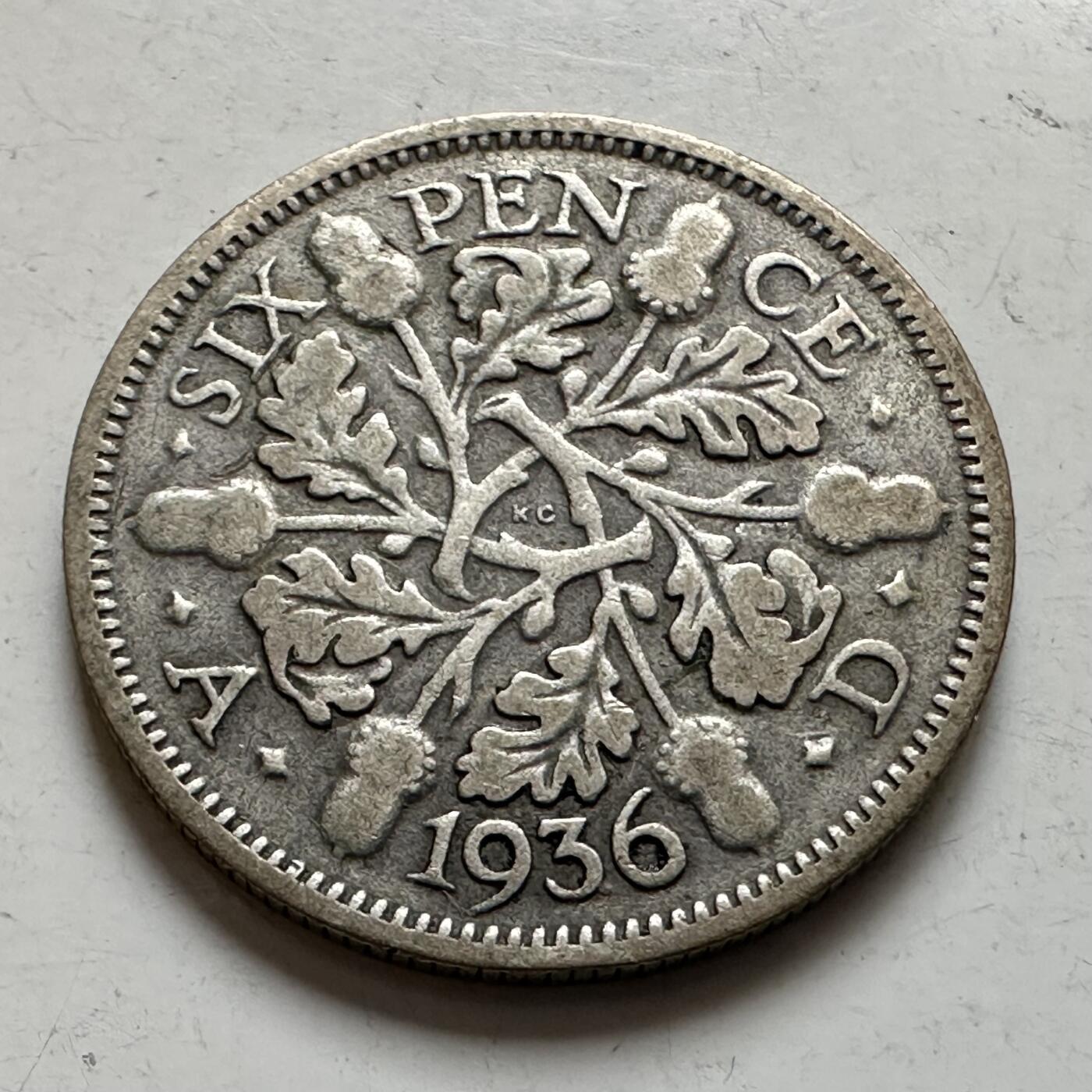 🌹外币初藏🌹🐯2026年第1场  每周二四六晚8️⃣点 接代拍 英国1936年六便士银币