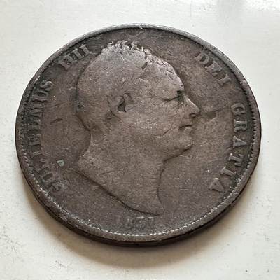 🌹外币初藏🌹🐯2026年第1场  每周二四六晚8️⃣点 接代拍 - 英国1831年威廉四世一便士 大铜币 b