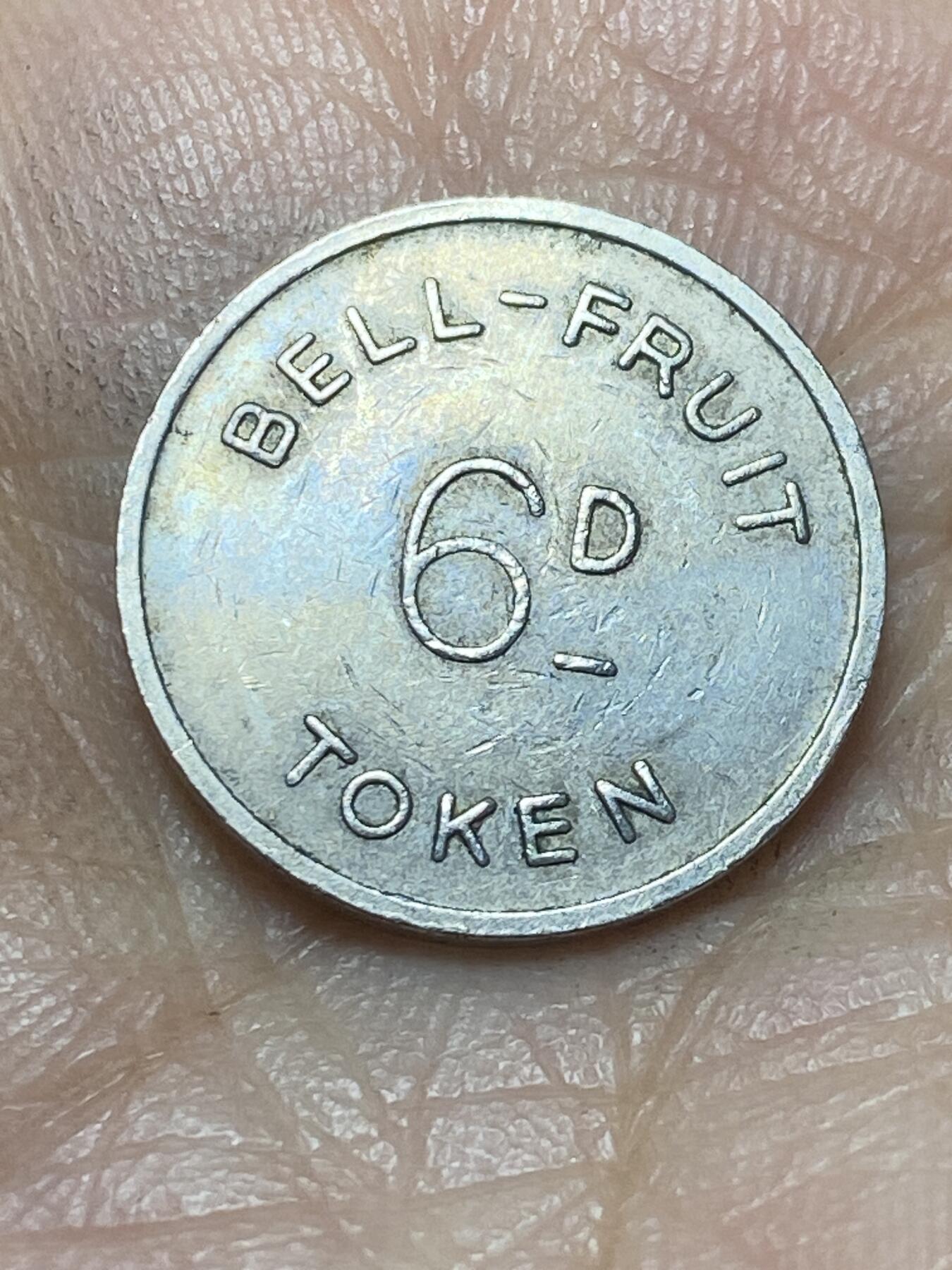 2026年第二场(总第一百七十一场）外国好品散币场(免佣金) 英国🇬🇧6便士–2.5便士双面值娱乐代币(诺丁汉Bell-Fruit公司娱乐代币)