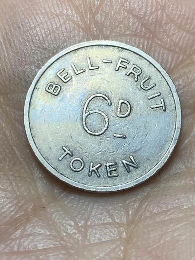 2026年第二场(总第一百七十一场）外国好品散币场(免佣金) - 英国🇬🇧6便士–2.5便士双面值娱乐代币(诺丁汉Bell-Fruit公司娱乐代币)