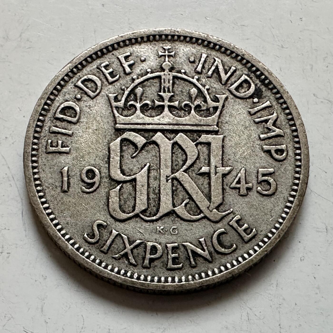 🌹外币初藏🌹🐯2026年第1场  每周二四六晚8️⃣点 接代拍 英国1945年六便士银币