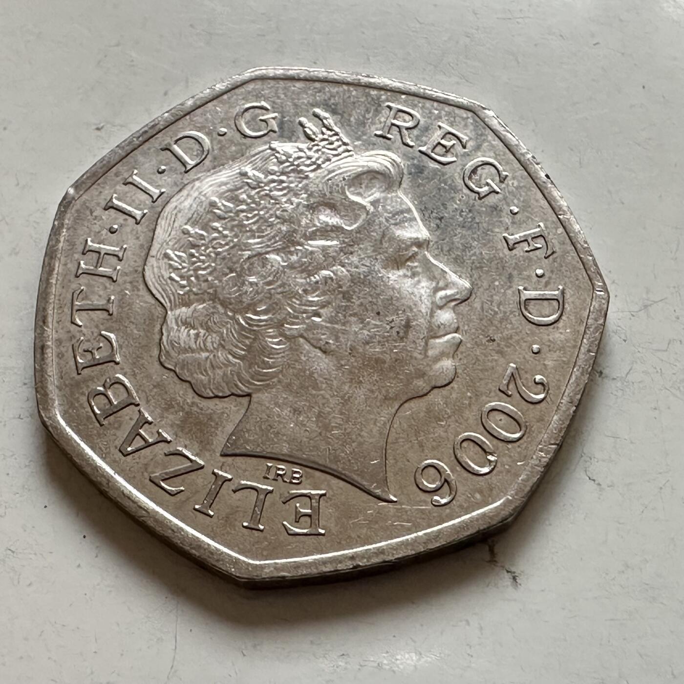 🌹外币初藏🌹🐯2026年第1场  每周二四六晚8️⃣点 接代拍 英国2006年50便士纪念币