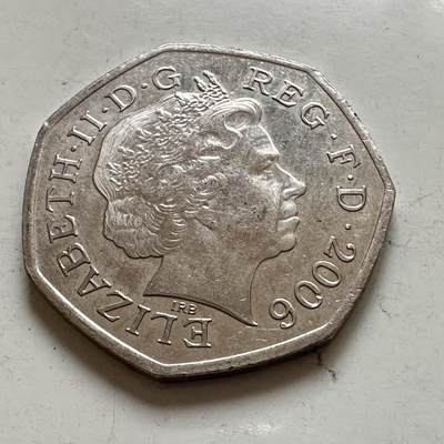 🌹外币初藏🌹🐯2026年第1场  每周二四六晚8️⃣点 接代拍 英国2006年50便士纪念币