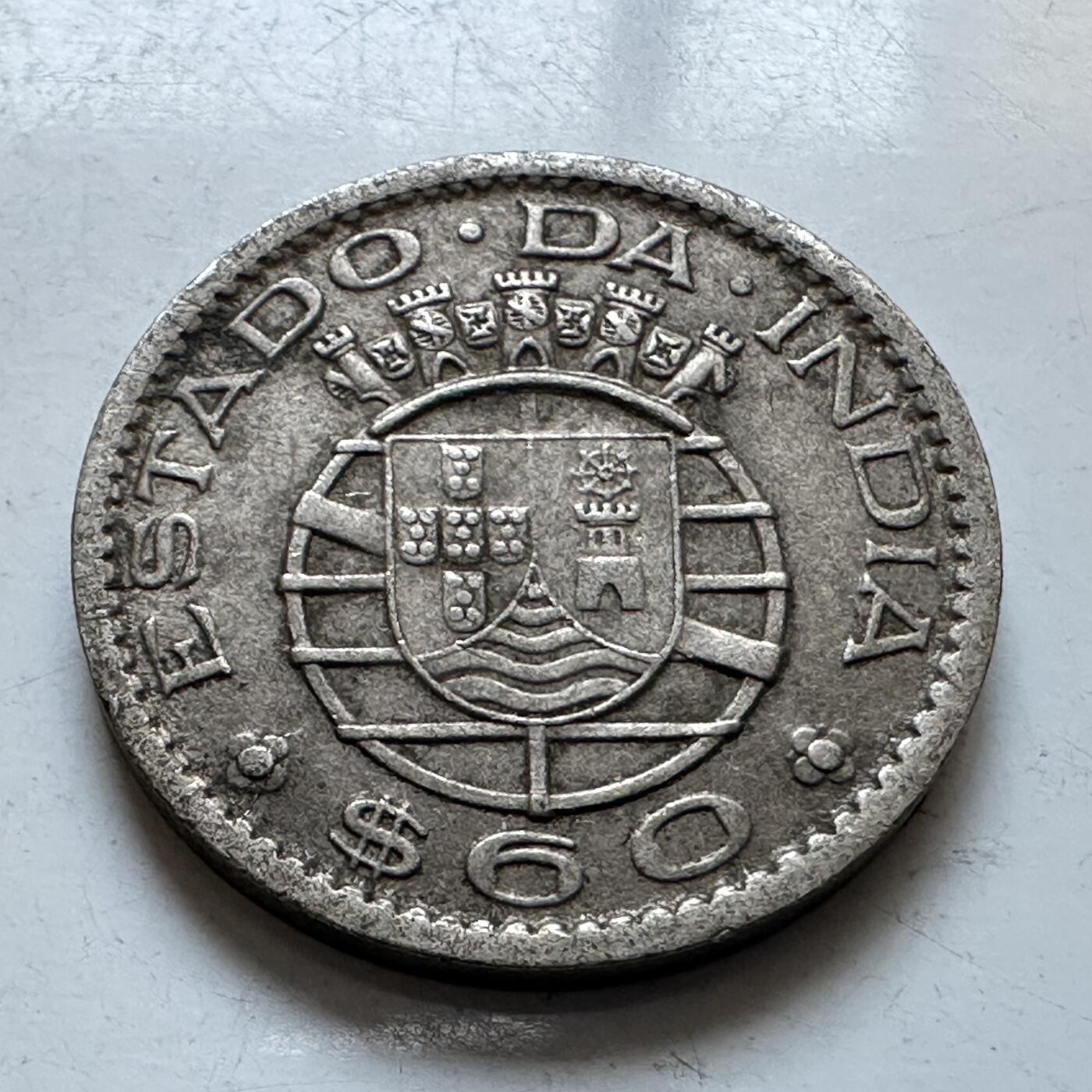 🌹外币初藏🌹🐯2026年第1场  每周二四六晚8️⃣点 接代拍 葡属印度 果阿地区，1959年60分