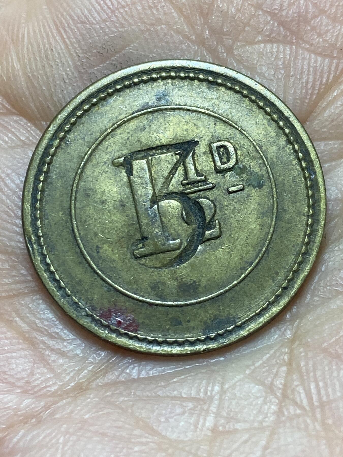 2026年第二场(总第一百七十一场）外国好品散币场(免佣金) 英国🇬🇧1.5便士加盖3便士代币(达拉斯顿酒吧代币)