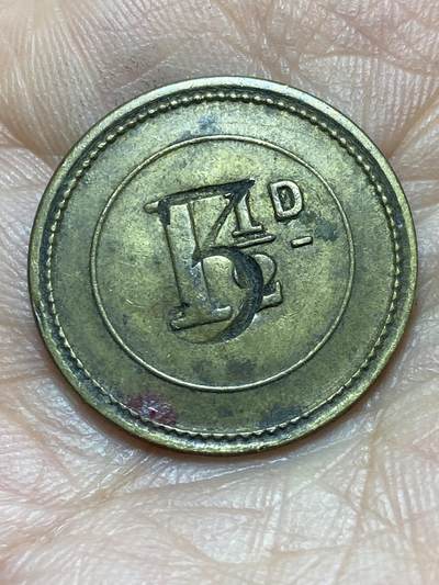 2026年第二场(总第一百七十一场）外国好品散币场(免佣金) - 英国🇬🇧1.5便士加盖3便士代币(达拉斯顿酒吧代币)