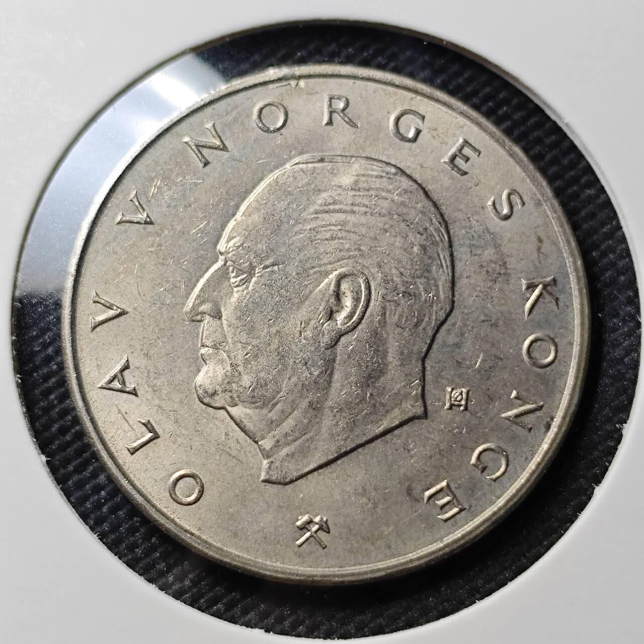 KK钱币收藏小铺 《套币 好品/批量散币专场》  2月预留时间 周末发货  1974挪威5克朗 好品