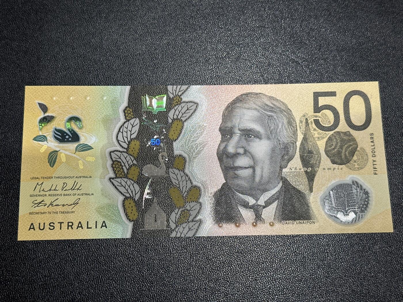 《外钞收藏家》第五百九十八期（2026年新年第一场）（本平台长期征集拍品、欢迎藏友们联系合作） 2023年澳大利亚50澳元 全新 无47尾660