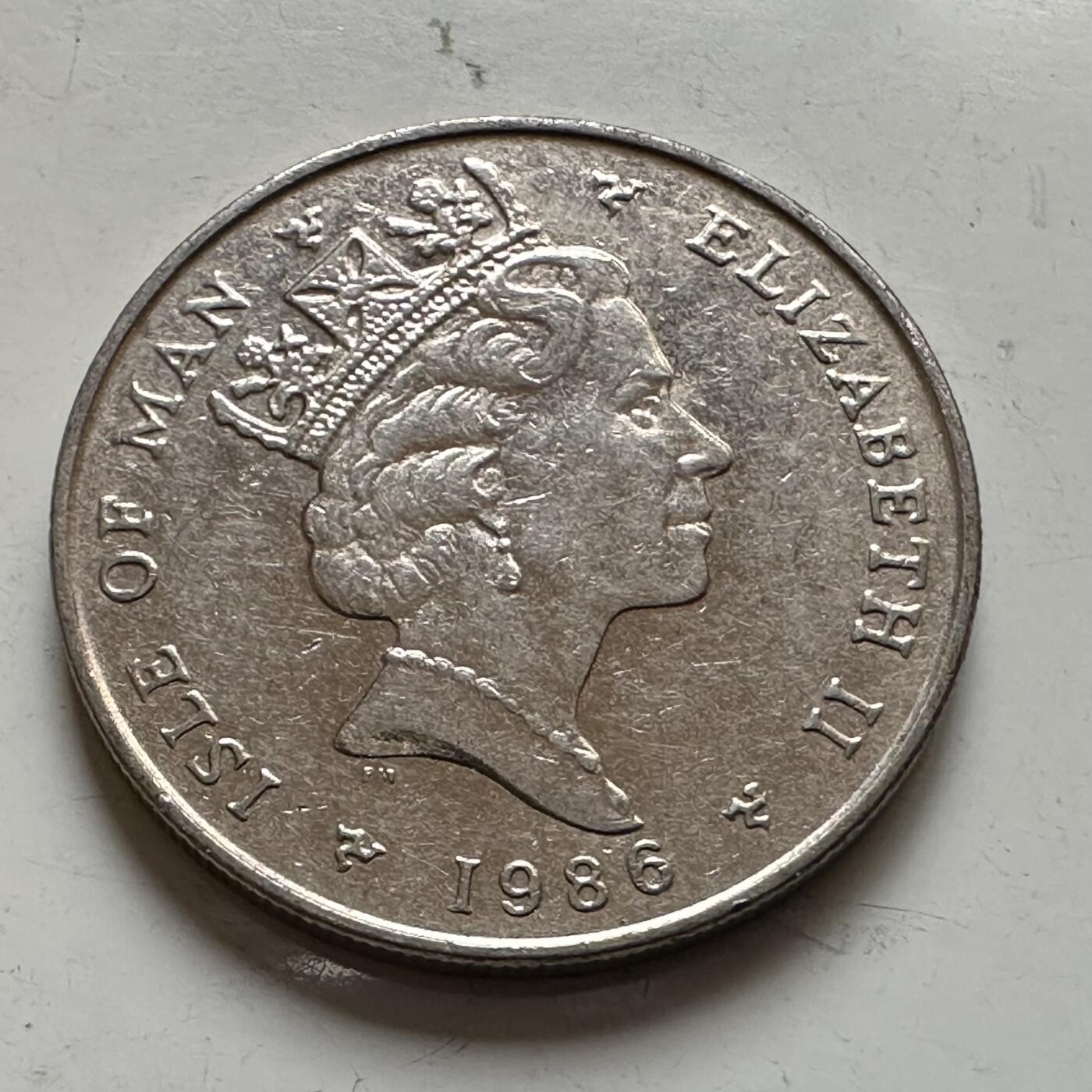 🌹外币初藏🌹🐯2026年第1场  每周二四六晚8️⃣点 接代拍 马恩岛1986年5便士