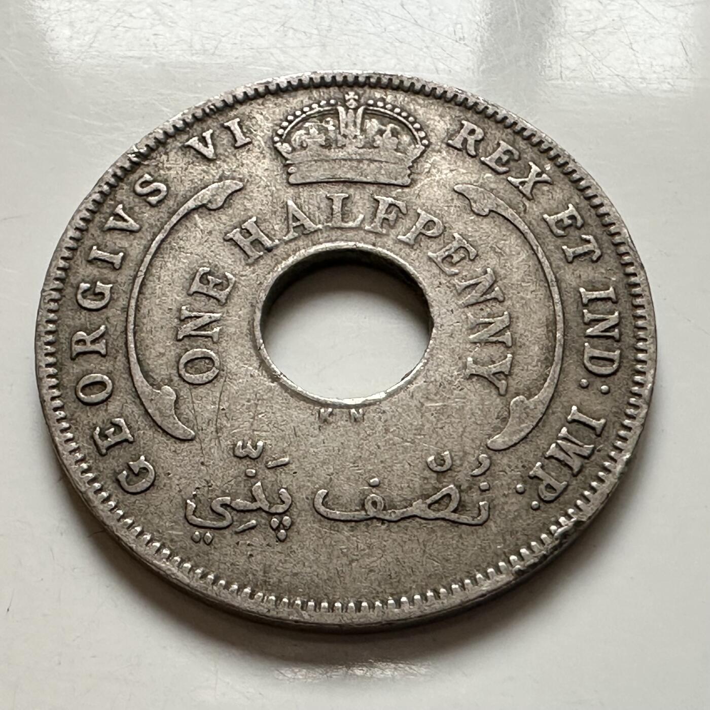 🌹外币初藏🌹🐯2026年第1场  每周二四六晚8️⃣点 接代拍 英属西非1937年半便士