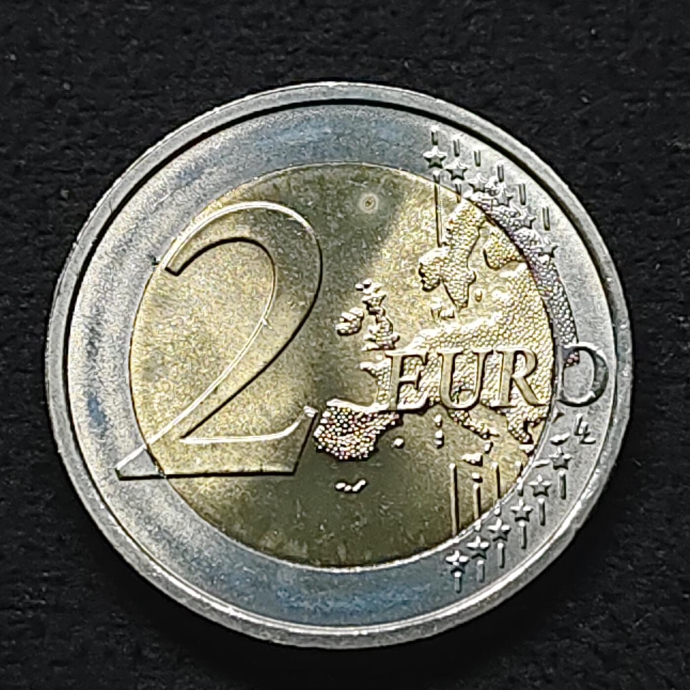 【全场包邮】纯粹捡漏拍490场（免费代拍第27场） 葡萄牙2014年2欧元国际家庭农业年双色纪念币