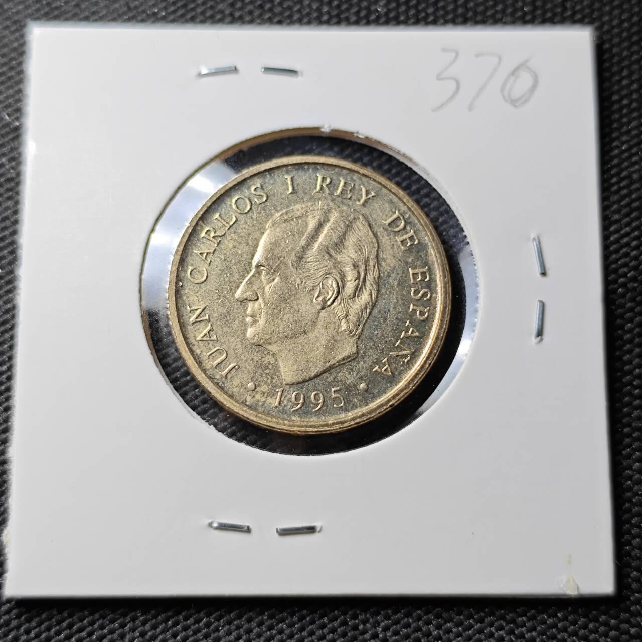 KK钱币收藏小铺 《套币 好品/批量散币专场》  2月预留时间 周末发货  1995西班牙100比塞塔纪念币 好品